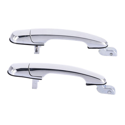 2pc Set Rear Outer Door Handle Chrome for Hyundai Tucson (2004–2010)