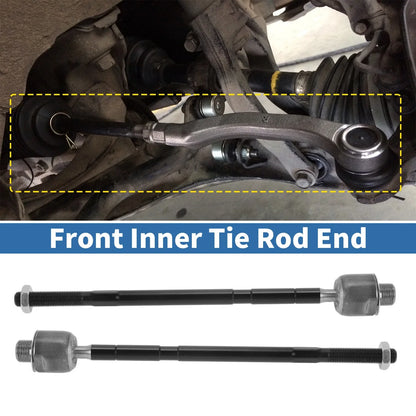 2 x Front Inner Tie Rod End Links for Honda CR-V (2007-2008)