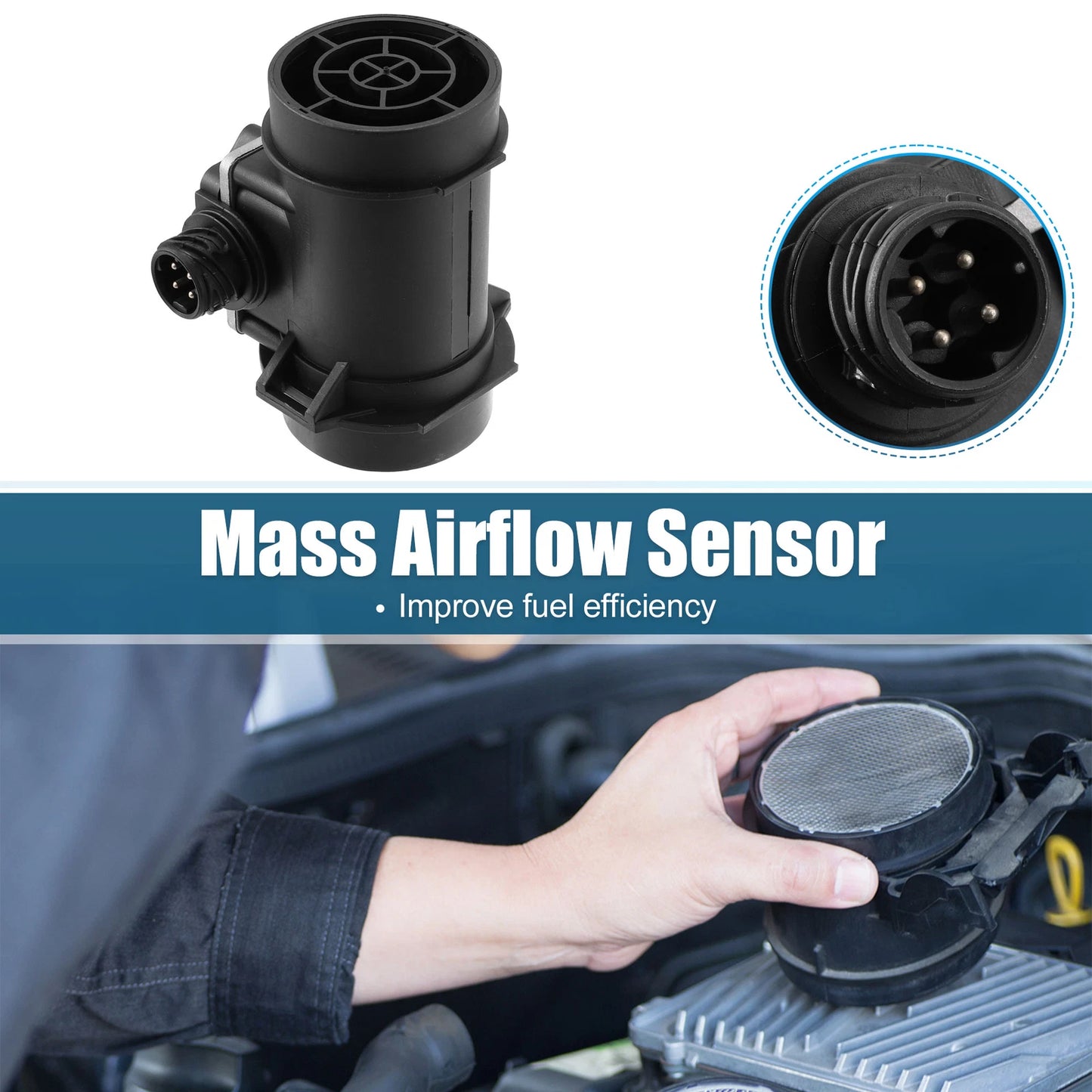 Mass Air Flow Sensor 5WK9007 for BMW 320i E36 (1992–1995)