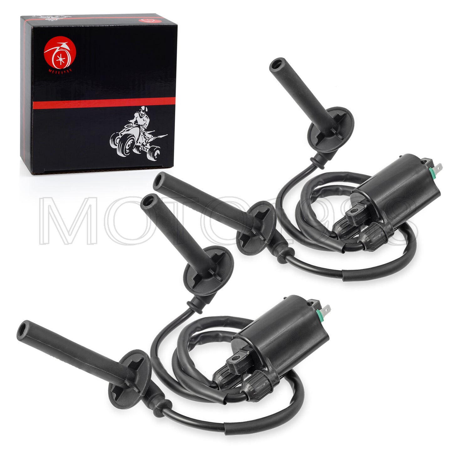 2X Ignition Coil with Spark Plug Cap for Honda Magna 750 (1994–2003)