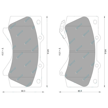 Dimpled & Slotted Disc Brake Rotors & Pads for Landcruiser 200 Series (2008-2023)