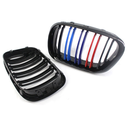 Gloss Black Dual Slat Kidney Grille for BMW X5 (2000–2003)
