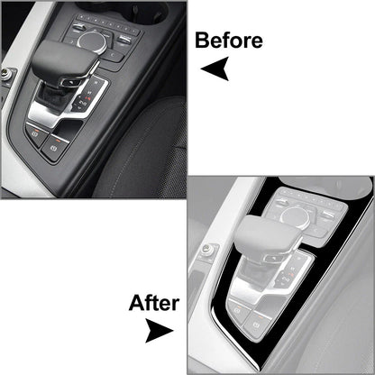 RHD Center Console Gear Shift Box Frame Cover Trim for Audi A4 A5 (2016-2023)