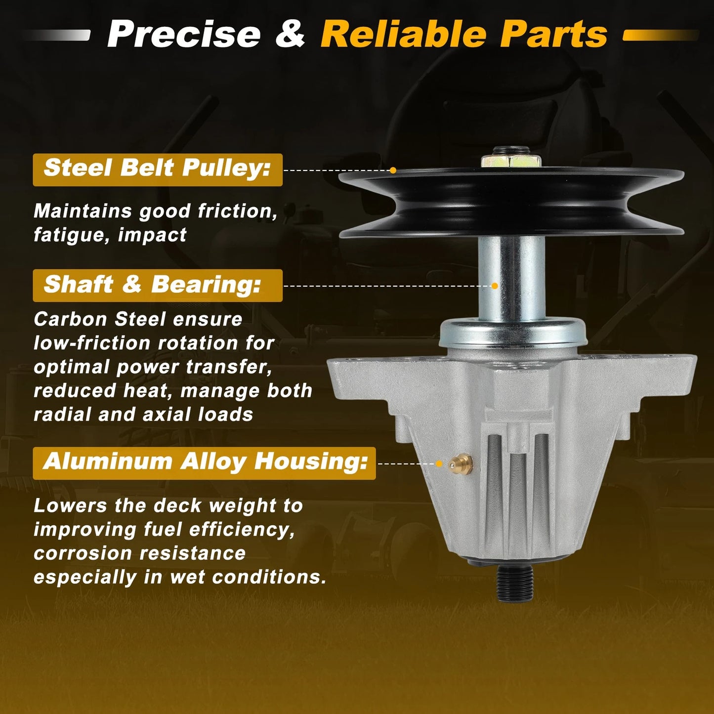 618-09236 Lawn Mower Deck Spindle for Cub Cadet, Craftsman, Troy Bilt (54")