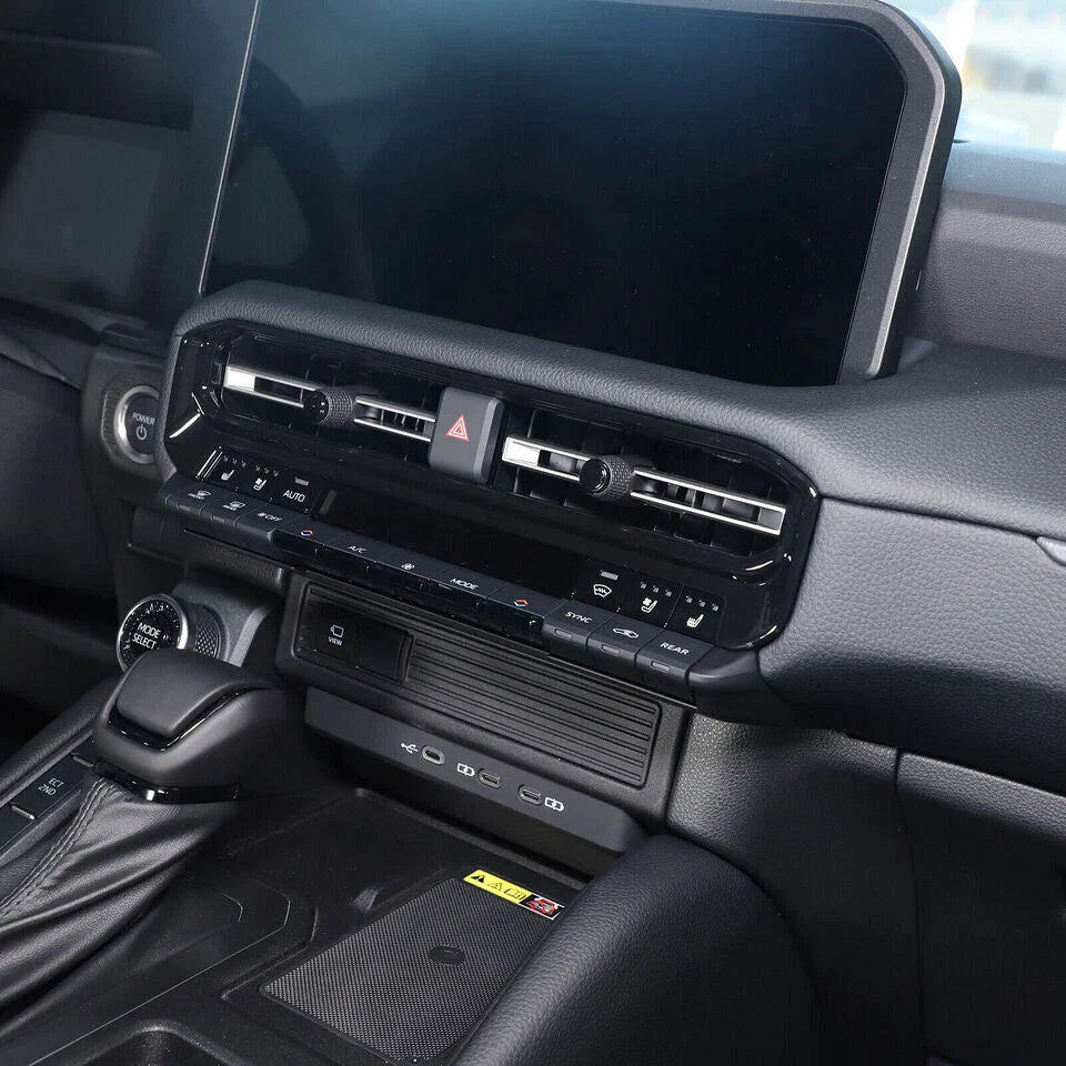 8Pcs Gloss Black interior Trim Cover for Toyota Prado Land cruiser LC250
