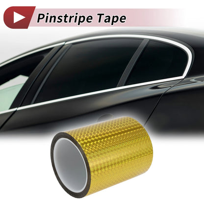 Pinstripe Tape 150mm x 50m for Car Motorcycle Boat Laser Gold Tone (1 Pcs)