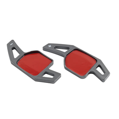 Black Carbon Fiber Interior Door Lock Button Cover Trim for Audi TT TTRS (2008–2014)