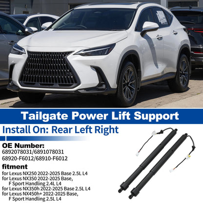 LH RH Tailgate Power Lift Support for Lexus NX250 NX350 (2022–2025) No. 6892078031