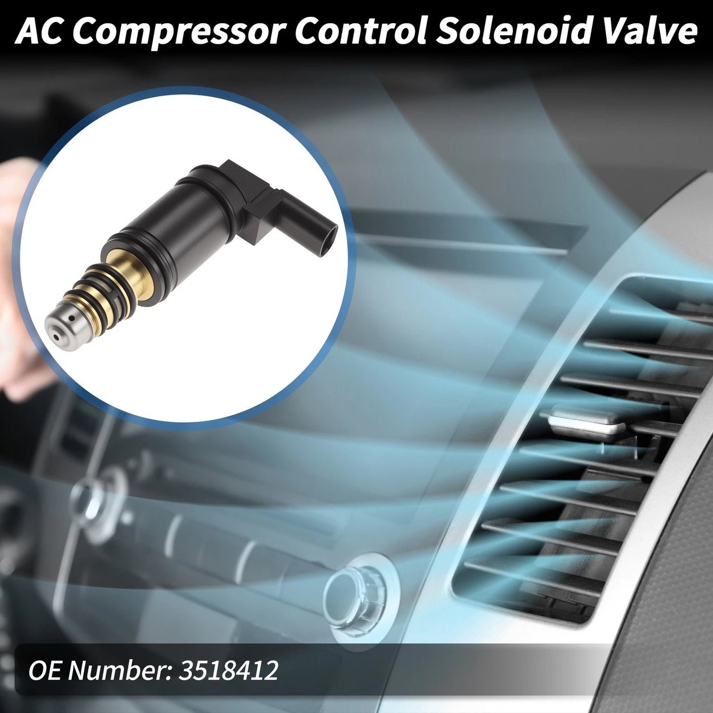 AC Compressor Control Solenoid Valve for Chevrolet Malibu 1.5T (2016–2020) 3518412