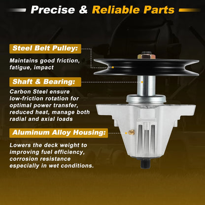 Lawn Mower Deck Spindle 618-09260 for Cub Cadet, Craftsman, Troy Bilt (42")