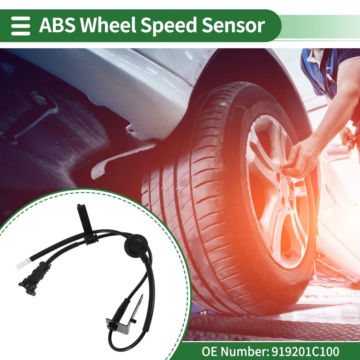 ABS Wheel Speed Sensor No. 919201C100 for Hyundai Getz (2002–2009)