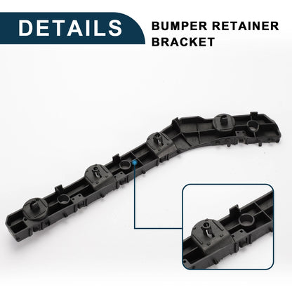 Right Rear Bumper Retainer Bracket for Nissan Versa (2020–2022) ABS Black