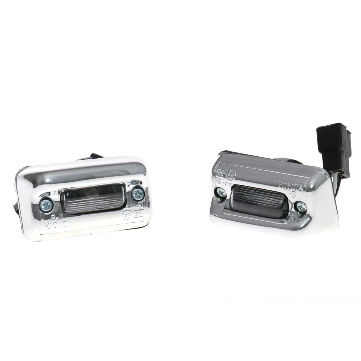 Chrome License Plate Lights for Toyota Corolla KE70 (1979–1983)