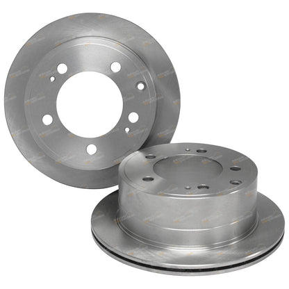 2 Rear Disc Brake Rotors for Toyota Landcruiser (1999–2007)