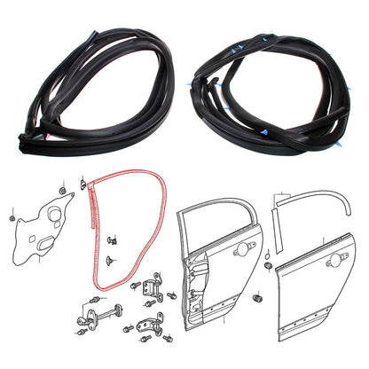 Rear Door Weatherstrip for Honda Civic Hybrid (2006–2010)