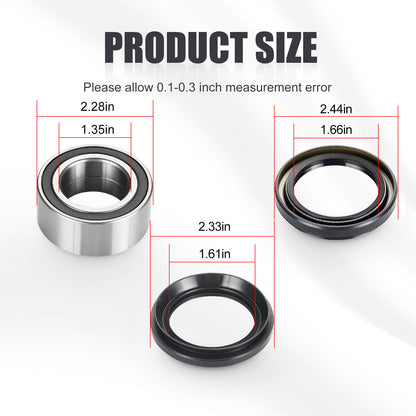 Rear Wheel Bearings with Seals Kit for Honda Rincon 680 (2006–2023)
