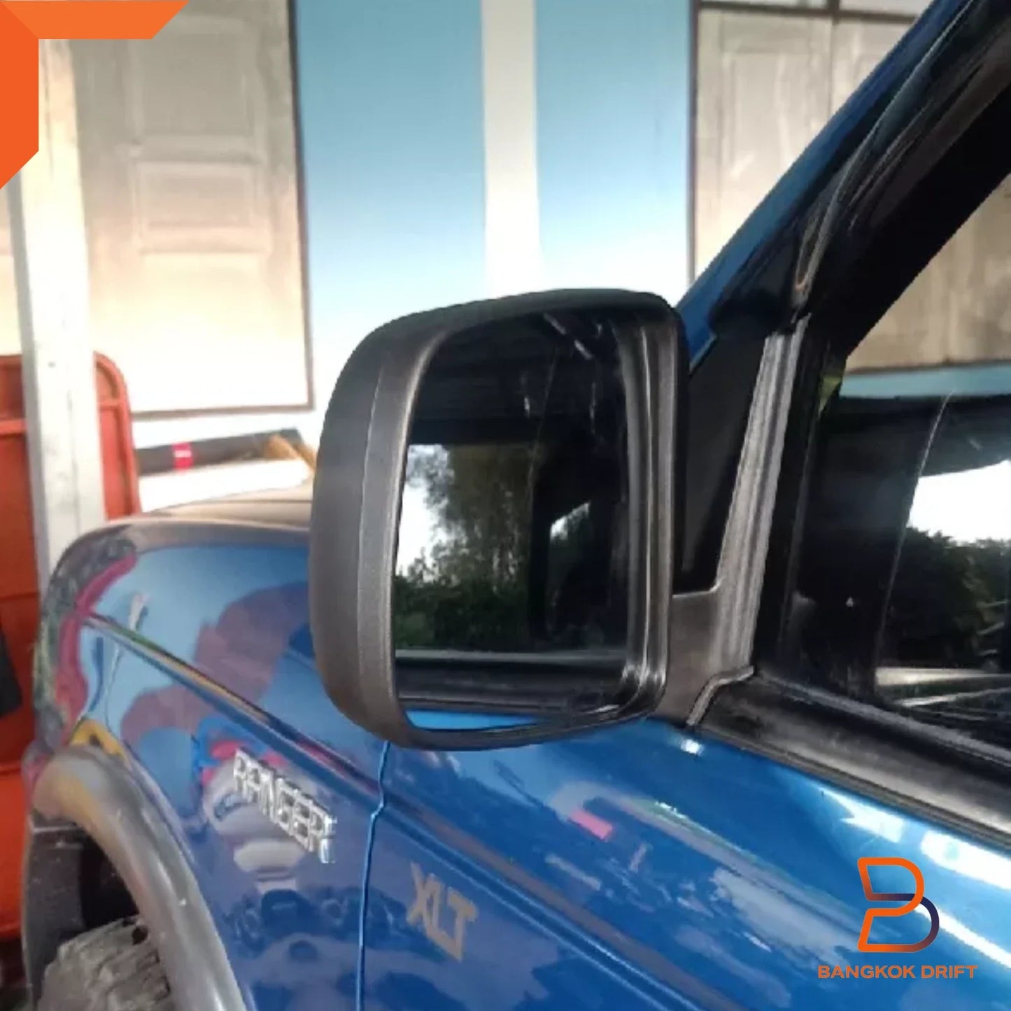 Black Manual Door Mirror for Ford Ranger Courier Ute (1998-2006)