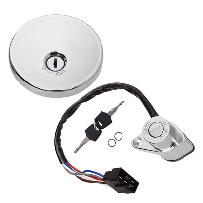 Ignition Switch and Fuel Gas Cap Key Set for Kawasaki EN500 Vulcan 500 (2001–2009)