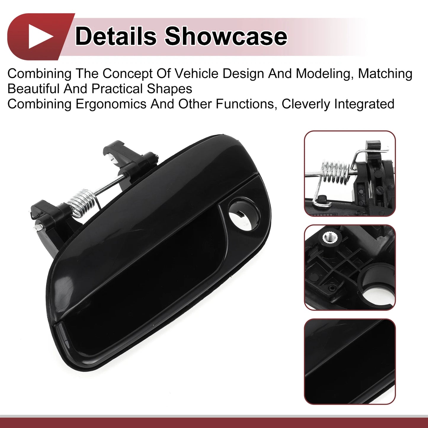 Car Exterior Door Handle for Hyundai Elantra (2017–2020) No. 826602D000 Black ABS