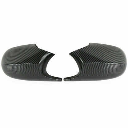2X M3 Style Carbon Fiber Side Mirror Cover Caps for BMW E90 E92 E93 (2007–2013)