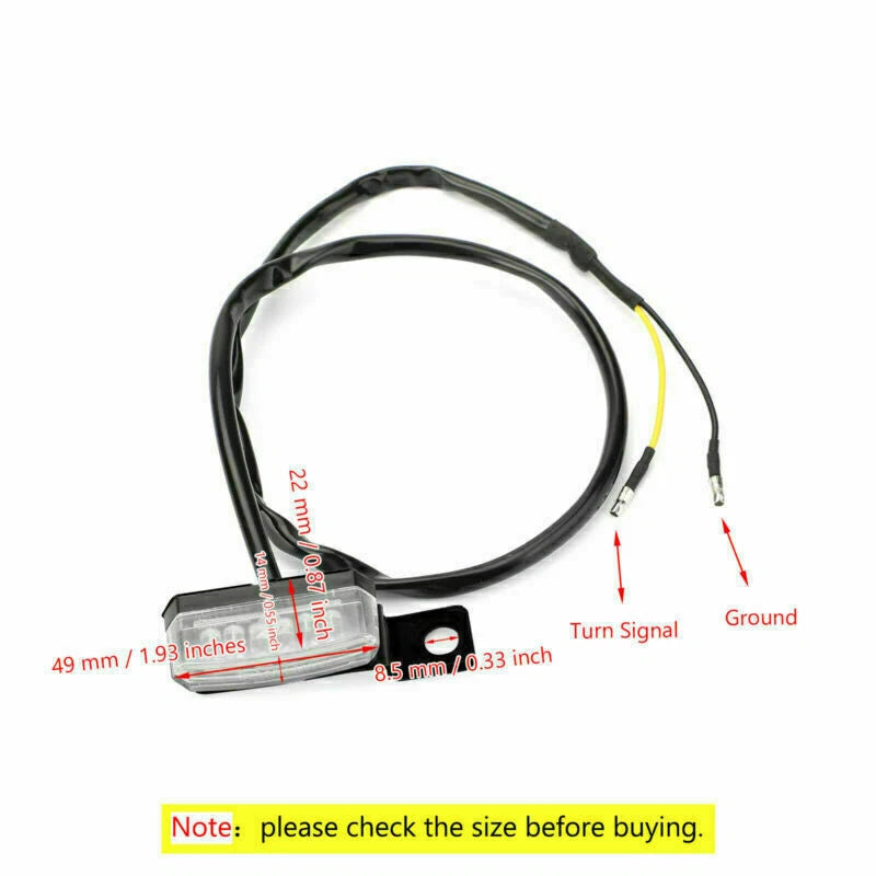 1 Pair Universal Front Turn Signal Lights for Schwa AH F3