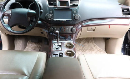 Peach Wood Grain Dash Gear Shift Side Cover for Toyota Highlander (2008–2013)