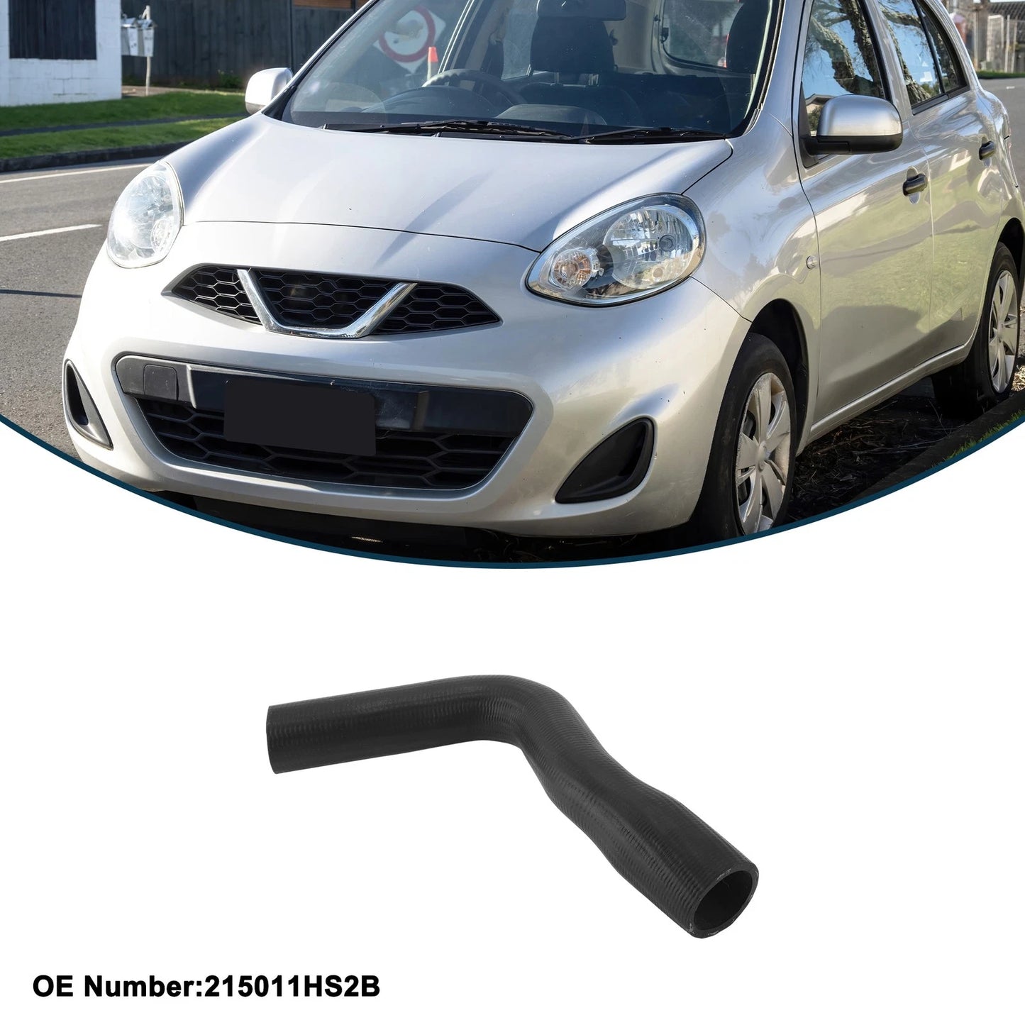 Radiator Hose for Nissan March (2010–2015) No. 215011HS2B Upper