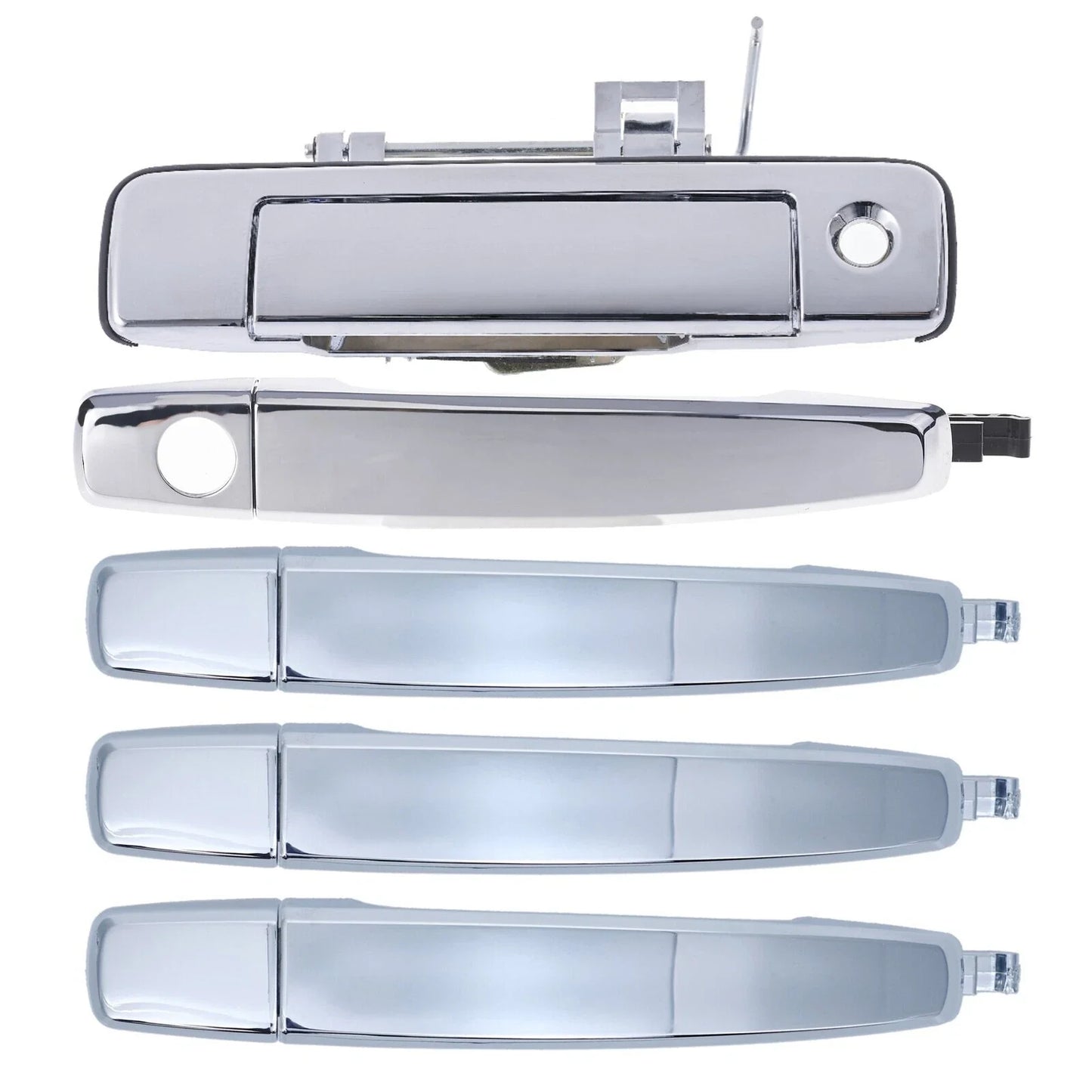 Chrome Outer Door Handles + Tailgate W/Keyhole 5pcs for Holden Colorado (2012–2016)