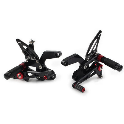 Rear Footpegs for Kawasaki Z900 2021-2023 - Black Aluminum