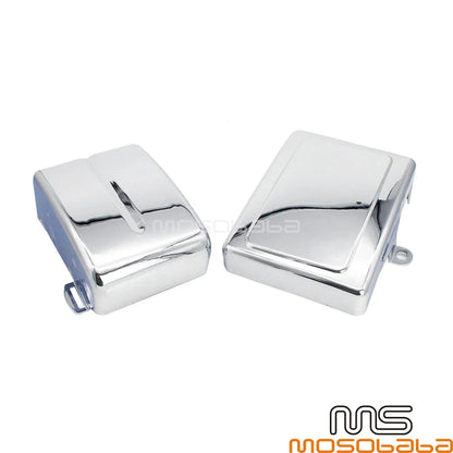 Chrome ABS Side Battery Cover Panels for Harley Wide Glide FXDWG FXDB Dyna (06-17)