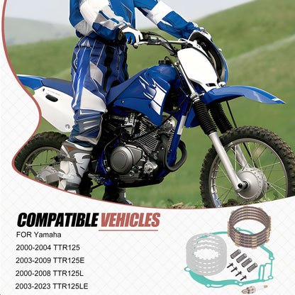Clutch Kit for Yamaha TTR125 TTR125E TTR125L TTR125LE (2000–2023)