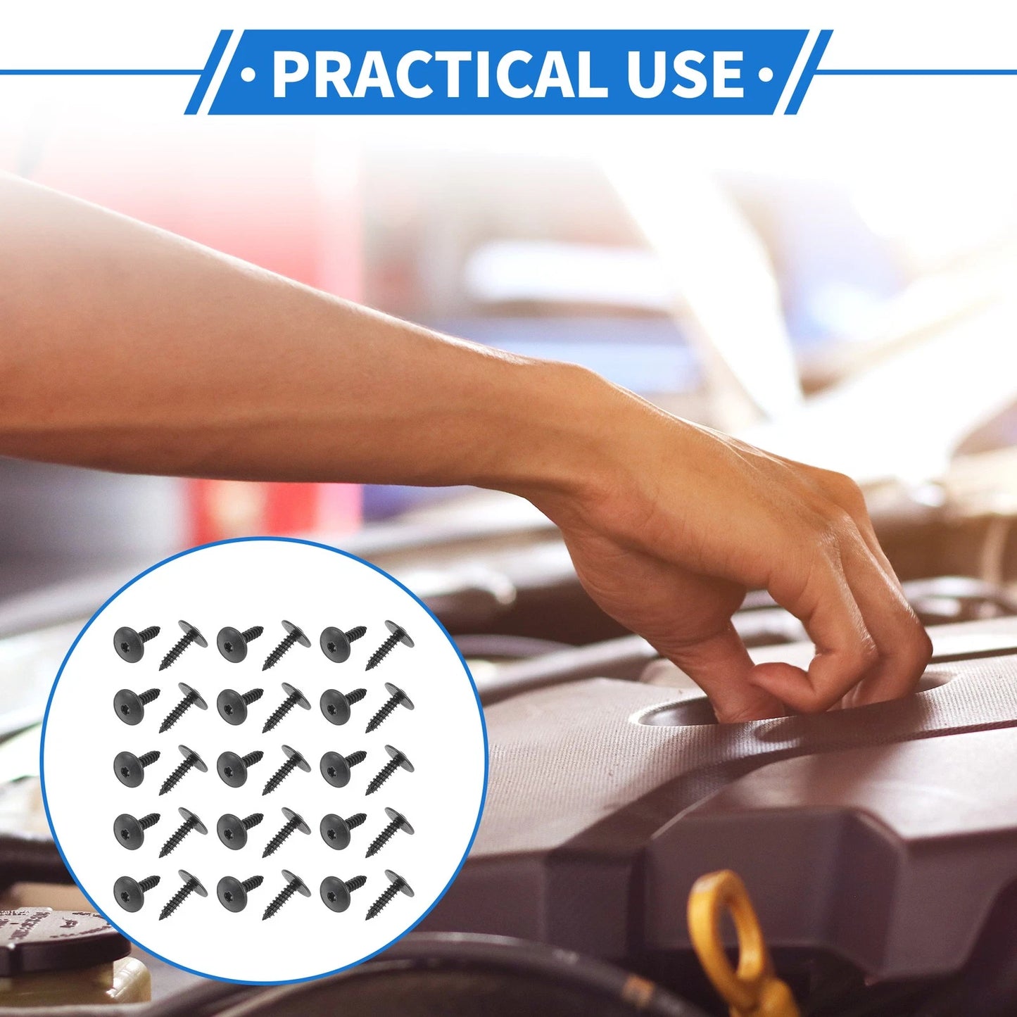 30 Pcs Fender Liner Splash Shield Bumper Cover Screw for Audi A4 (1996–2016)