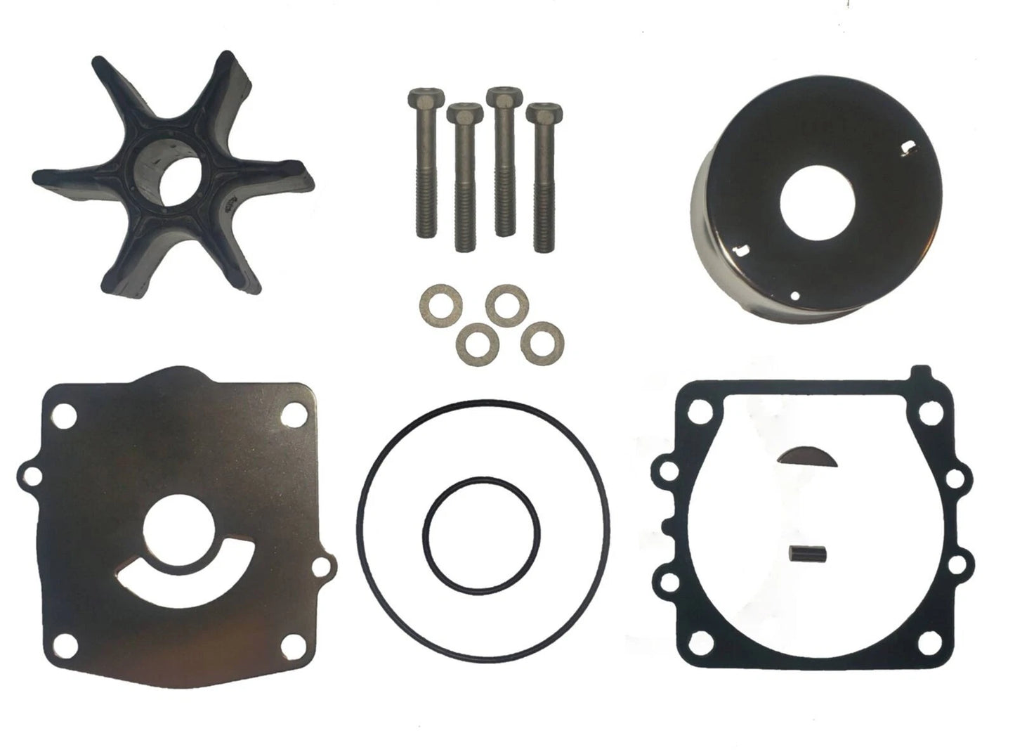 Water Pump Impeller Kit for Yamaha 2-Str 150-225 HP Outboards (1996–2006)
