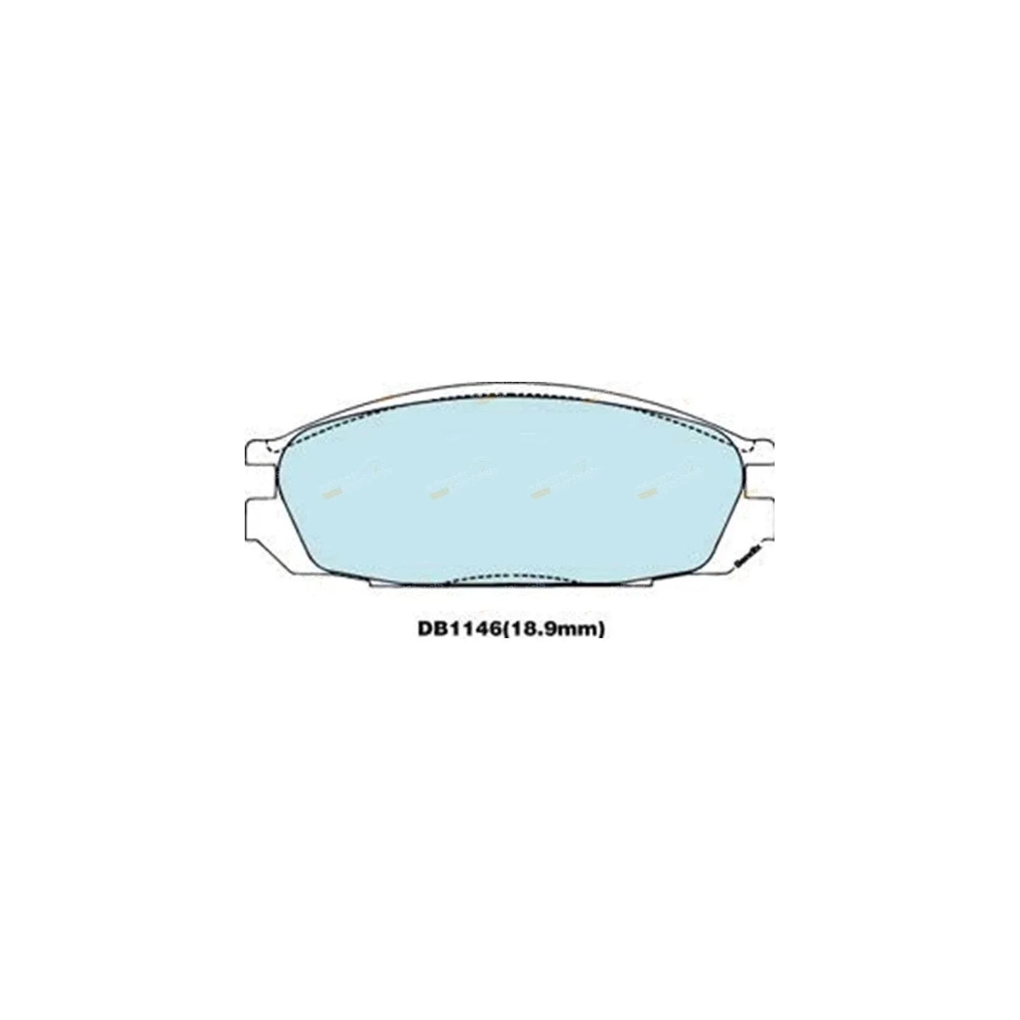 4WD Rear Disc Brake Pad Set for Ford Maverick (1988-1991)