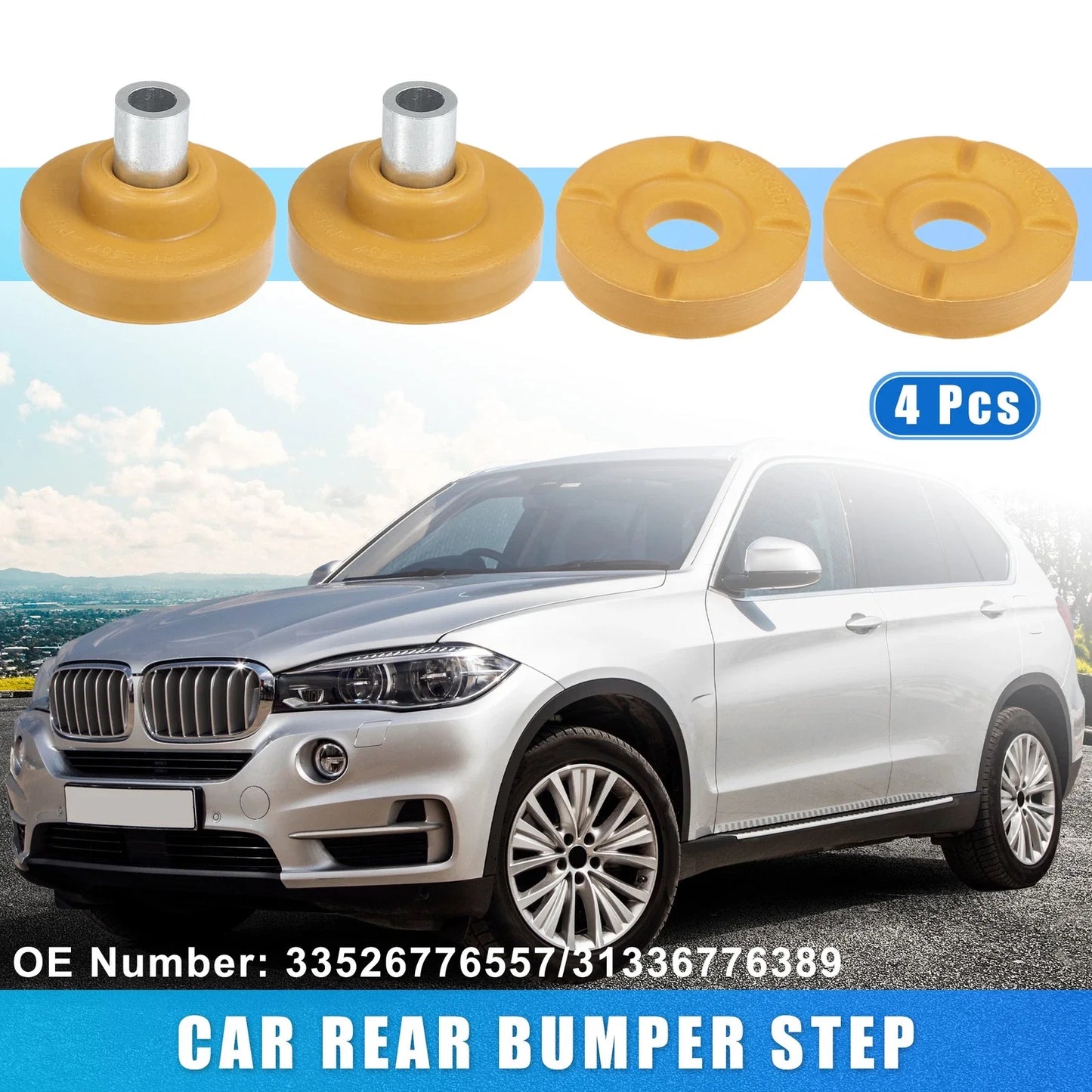 4 x Rear Bumper Step Bumpers for BMW X5 X6