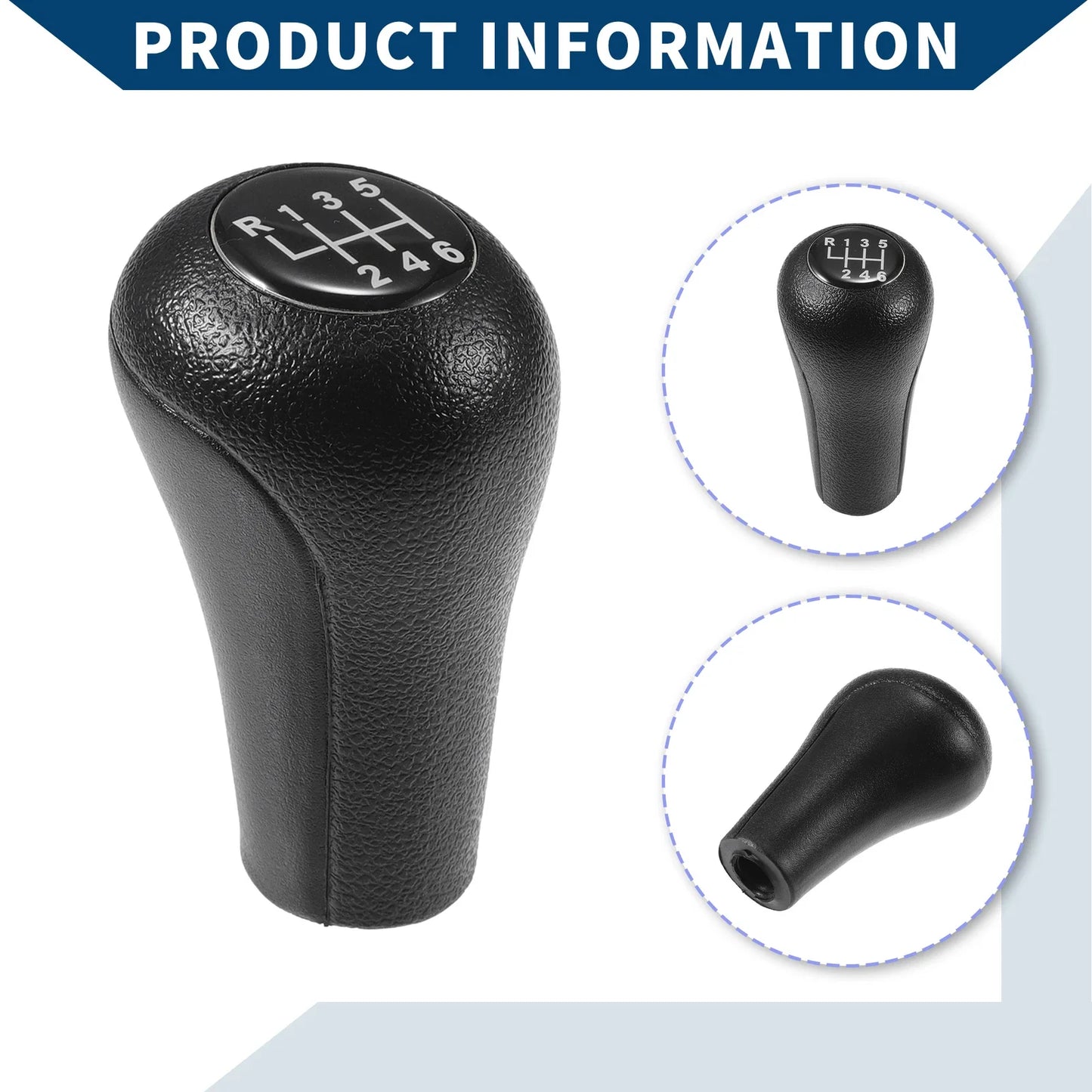6 Speed Manual Gear Shift Knob for BMW 3 Series E30 E36 (1983-2005) Black