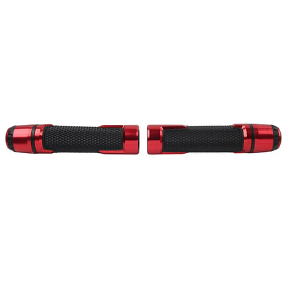 22MM 7/8" Red Handlebar Grips w/ Bar Ends for Harley & Honda