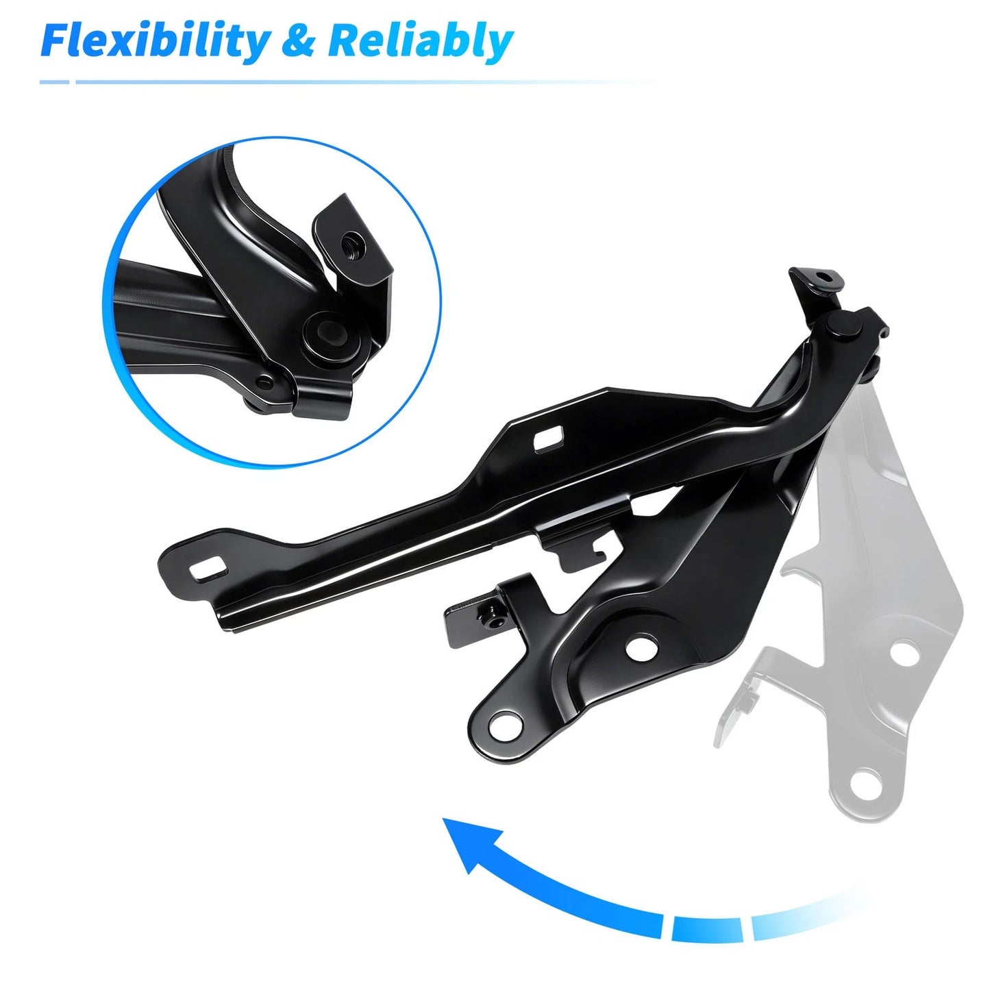 Set of 2 Front Hood Hinges for Ford Mustang (2018–2023) JR3Z16797A/JR3Z16796A