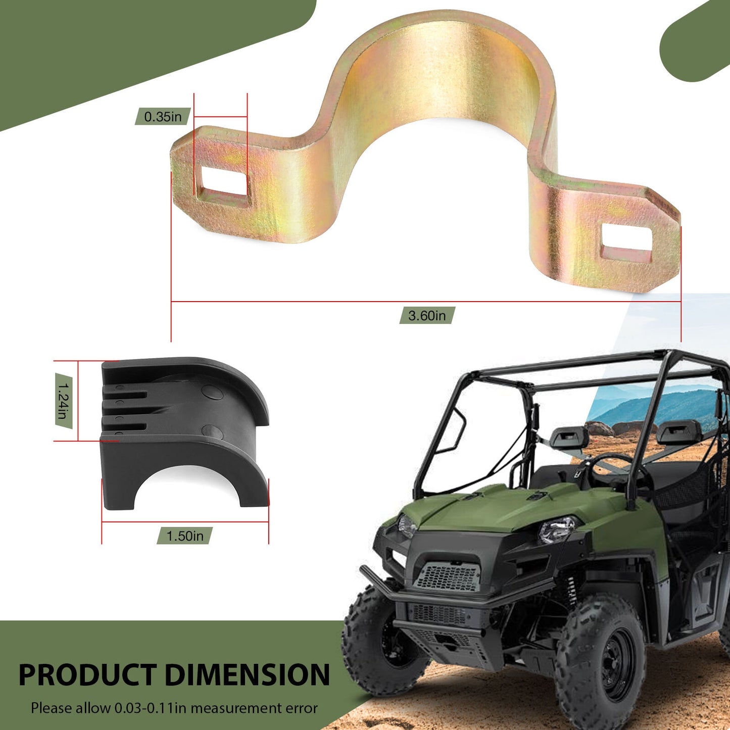 Rear Stabilizer Bar Bushings for Polaris Sportsman Scrambler (2014–2023)