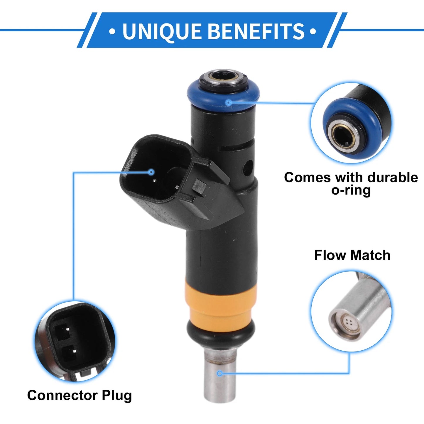 1 Pc Fuel Injector No. 05037479AB/05037479AA for Dodge Challenger (2009–2016)