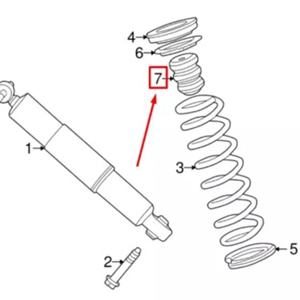 Rear Bump Stops for 2002-2008 Jaguar X-Type (C2S9225, C2S3206)