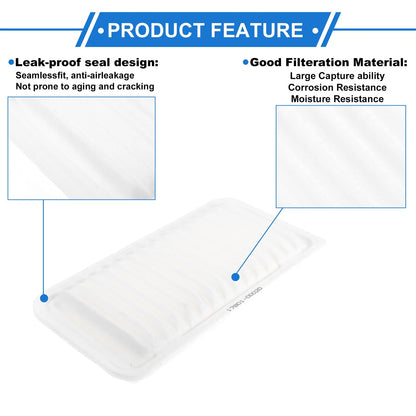 Car Engine Air Filter No. 17801YZZ02 for Toyota Camry 2.5L L4 (2010–2017)