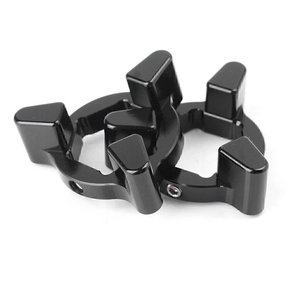 22mm Front Anodized Preload Adjusters for Universal Black Motor