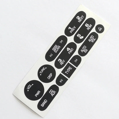 Radio Button Repair Decal Sticker for 2002-2006 Cadillac Isuzu Black