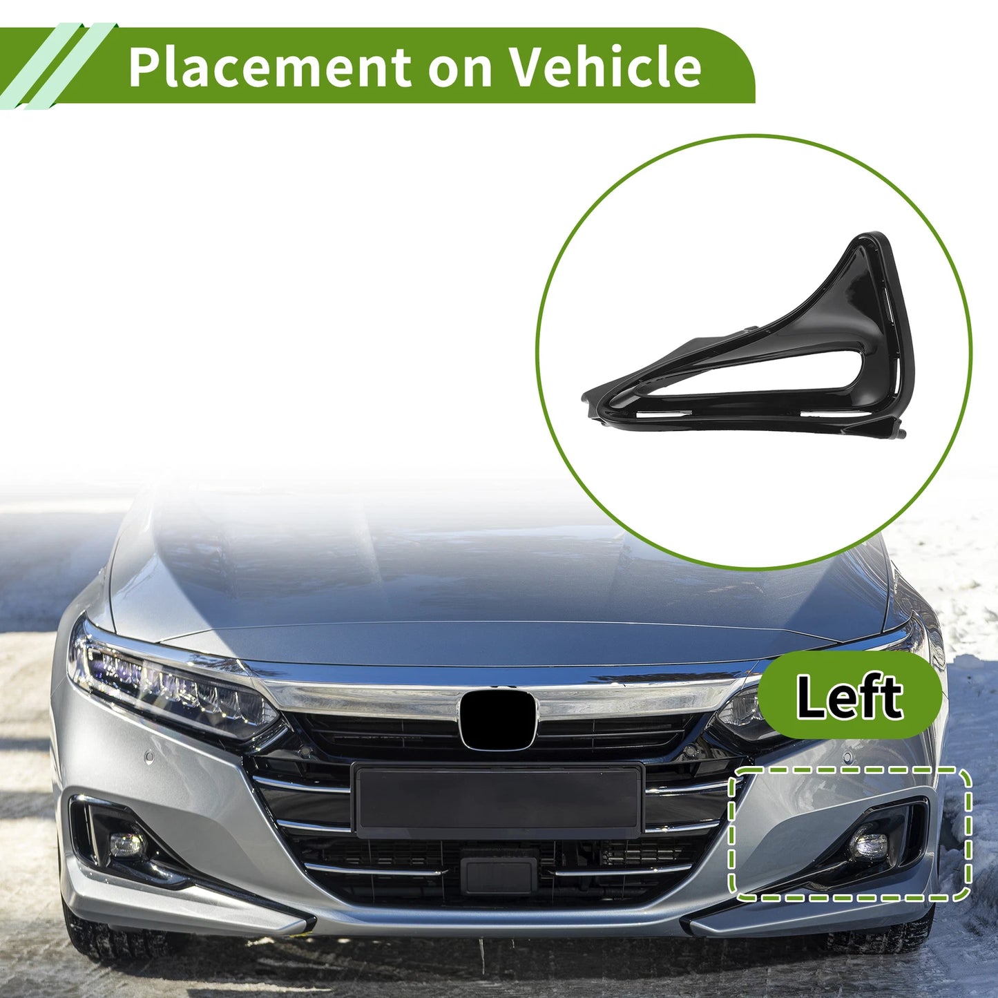 1 Pc Fog Light Grill for Toyota Corolla (2017–2018) No. 8148202660