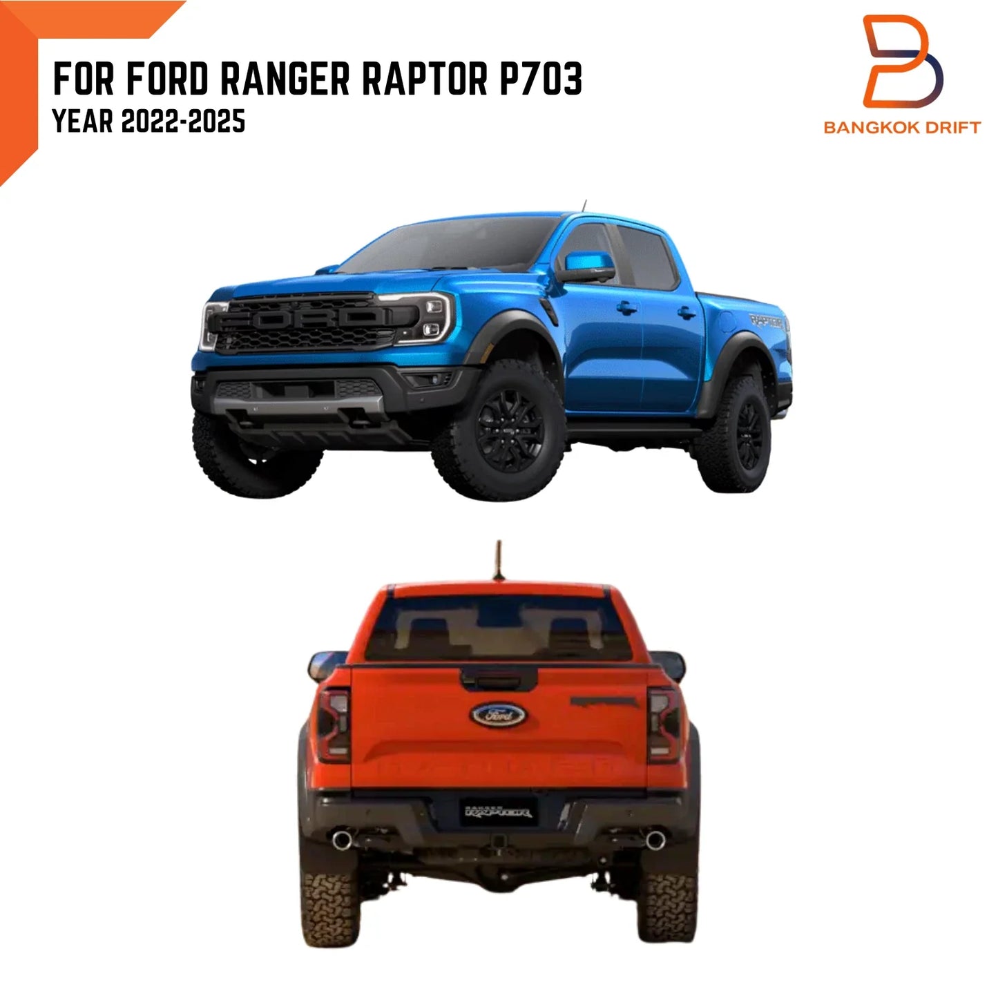 RH LED Tail Light for Ford Ranger Raptor (2022-2025)