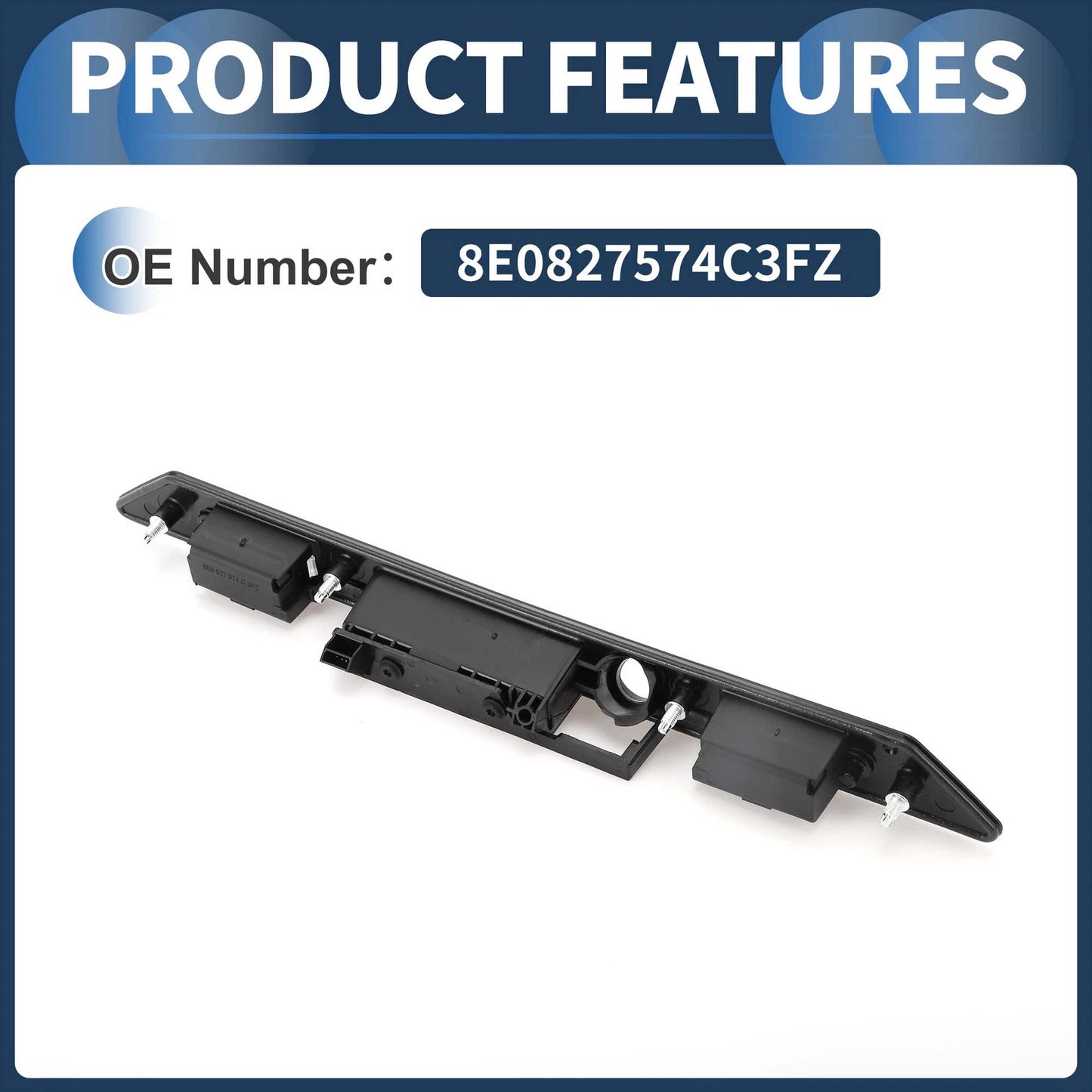 Tailgate Trunk Release Switch for Audi A3 8P (2008–2013) No. 8E0827574C3FZ