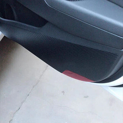 Carbon fiber Door Anti-Kick Panel Guard Trim for Hyundai Elantra (2017–2020)