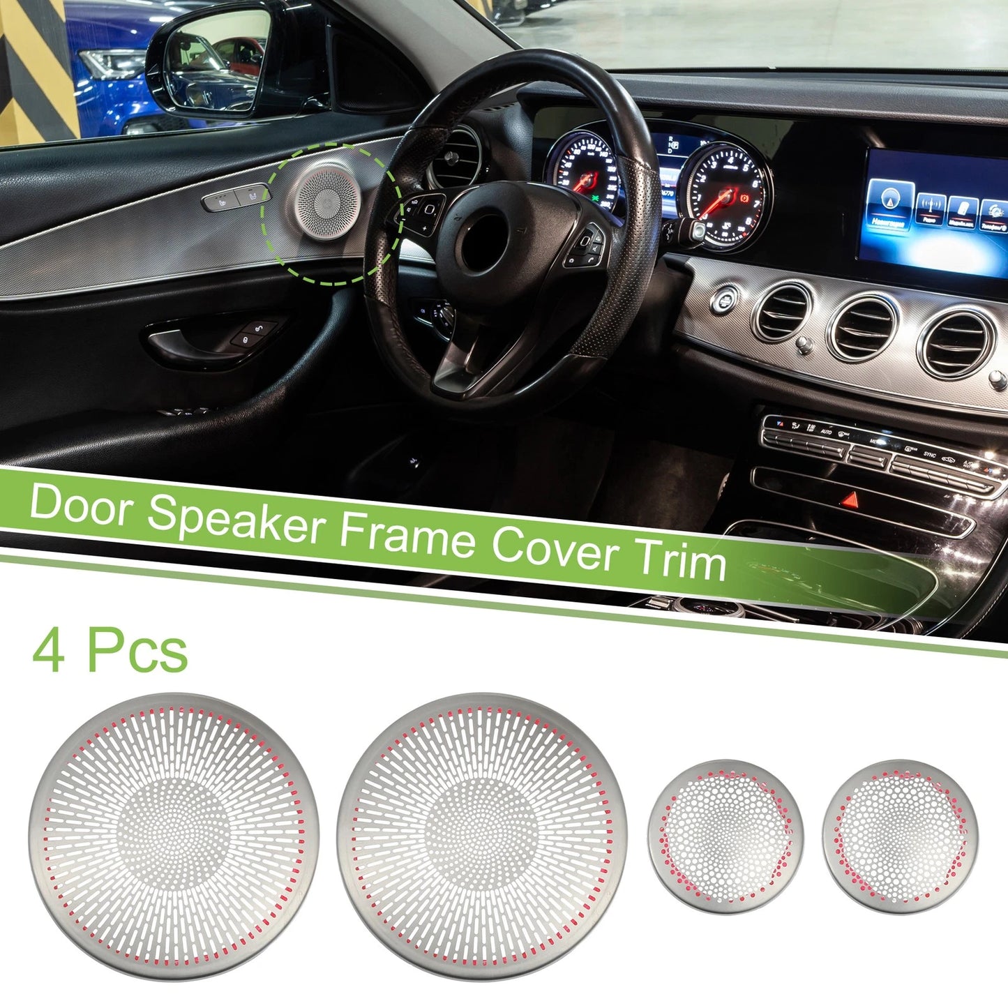 Set of 4 Speaker Frame Cover Trim for Mercedes Benz C238 W238 (2016–2022)