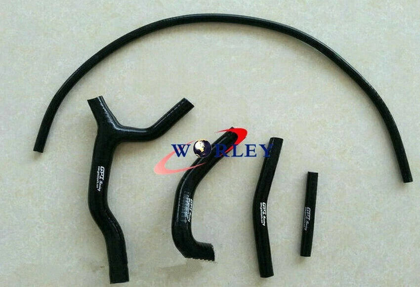 Silicone Radiator Hose for Suzuki RM125 (1992–1995) Black